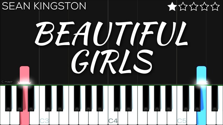 Sean Kingston - Beautiful Girls | EASY Piano Tutorial