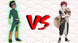 Rock Lee VS Gaara (Naruto Combats)