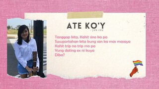 Ate Ko'y - Jen Cee (Official Lyric)