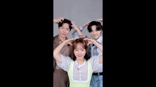 Animal poses & funky props with Han Ji-min, Lee Min-ki, and Suho | #BehindYourTouch Photobooth [ENG]