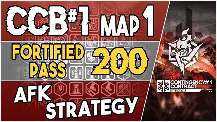 CCB#1 Rotating Map 1 - Fortified Pass 200 Score | AFK Easy Strategy | Pyrolysis |【Arknights】