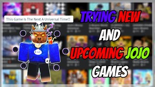 Trying Out BRAND NEW Upcoming JOJO Games | Roblox |