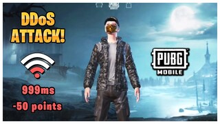 HACKER DDoS ATTACKS ME In PUBG Mobile