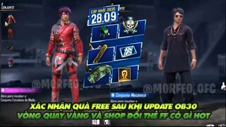 Free Fire| Quà Free phiên bản cập nhật OB30 - Vòng quay vàng và shop quy đổi thẻ FF OB30 có gì hot