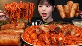 SUB)겉바속촉 통대창에 매운 아구찜 먹방! 대창 꿀조합 리얼사운드 Intestines Mukbang Asmr