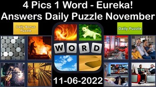 4 Pics 1 Word - Eureka! - 06 November 2022 - Answer Daily Puzzle + Bonus Puzzle