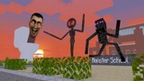 Monster School : Skibidi Toilet Attack Challenge vs Speakermen - Horror Funny Minecraft Animation