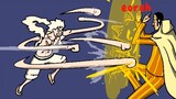 A complete version of Gear 5 Luffy VS Kizaru made in pixel style by foreign sea fans! Super fun!