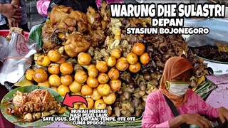 BANJIR LAUK !!! KULINER MURAH ENAK BIKIN KLENGER - warung Dhe Sulastri depan stasiun bojonegoro