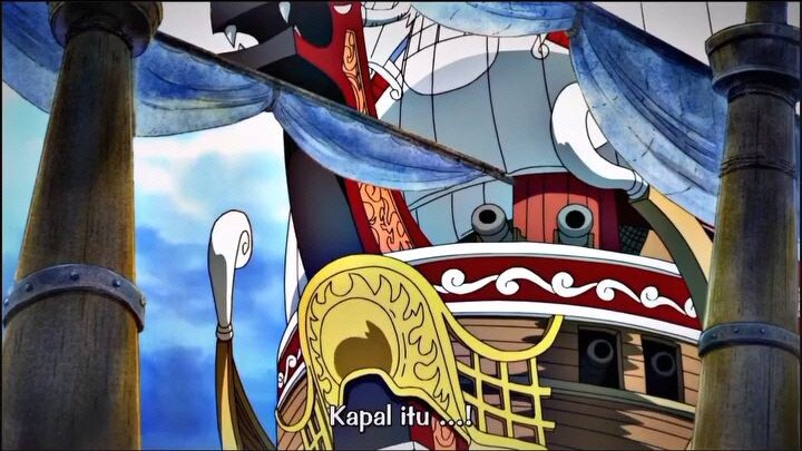 momen epic akagami no Shanks di Marinford