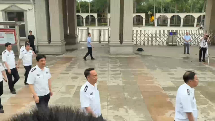 "I wish you all the best in the police department!" [China People's Public Security University]