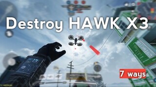 How to destroy Hawk X3 in cod mobile