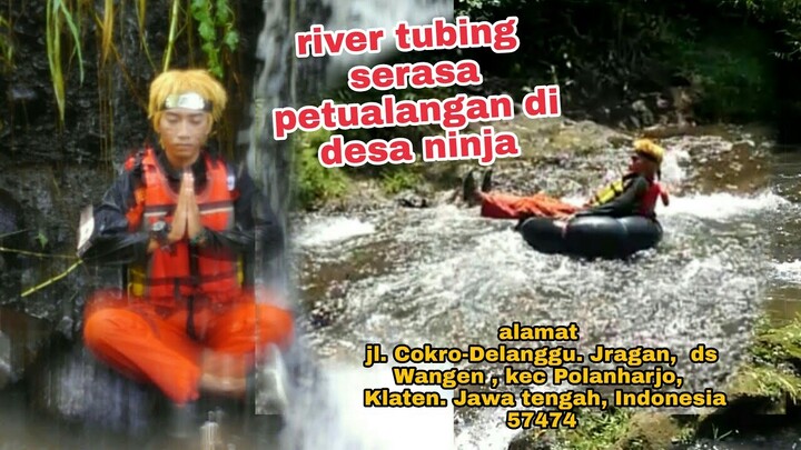 Cosplay sambil river tubing