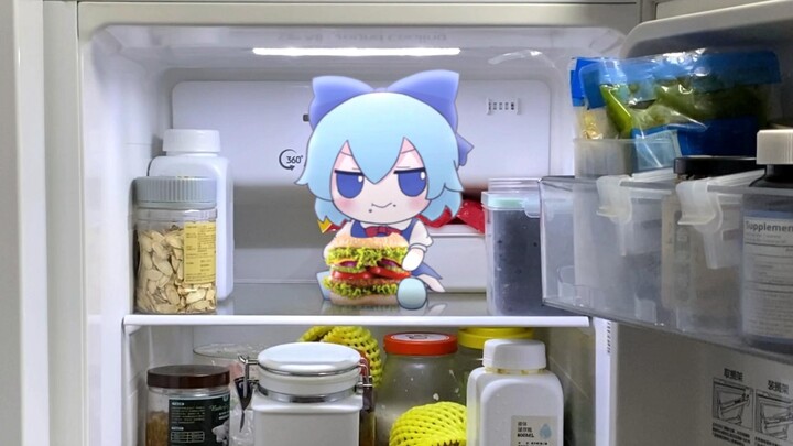 The silly guy in the refrigerator