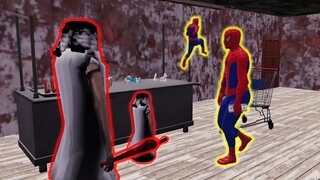 Scary Teacher, Granny vs Spider Man, Hulk | Funny Granny Horror Game 3D Animation
