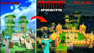 200 Hari di Survival Zombie Apocalipse - Aku Bangun Benteng & Istana Megah