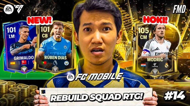 Rebuild Squad RTG & Dapat OVR 105 Pertama! Squad Mewah Sebagai F2P?! #14 | FC Mobile Road To Glory