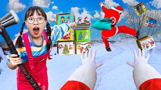 Hà Sam Thử Thách Đập Hộp Quà May Rủi Từ Ông Già Noel Vui Tính - Hộp Quà Nhân Vật Doraemon, Pikachu