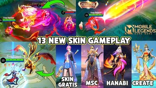 13 SKIN BARU GAMEPLAY ! HANABI & AAMON SOUL VESSELS, LAYLA COLLECTOR, GS STARLIGHT & SKIN GRATIS