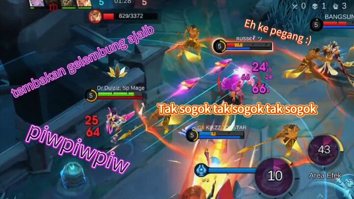 Gameplay Kimmy membuat enemy ketar ketir
