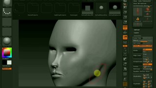 Zbrush пробую создать персонажа. Часть 3.  (Голова)