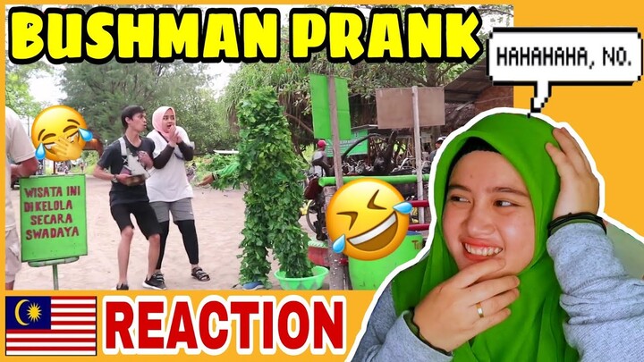 NGAKAK!! 😂 BUSHMAN PRANK INDONESIA | MALAYSIAN🇲🇾REACTION