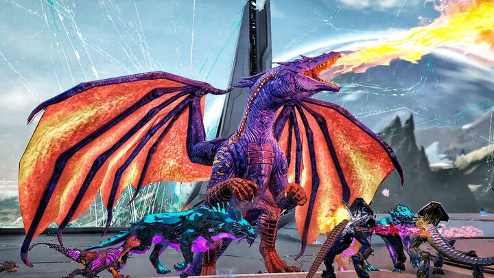 【เสี่ยวหม่า】อาร์กมหาศึก! เรียกจินกังและมังกรไฟมาต้านการบุกของไดโนเสาร์! อาร์ก: ปฐมกาล 2 EP14