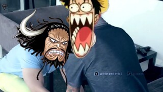 Kaido_ Luffy à cho tại hạ giảng hòa được không. Kaido khi biết Luffy là Joy Boy.