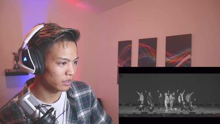 【中字】专业舞者牙套小哥分析Seventeen《Thanks》练习室 Reaction