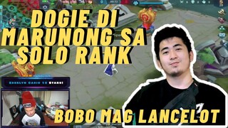 DOGIE BOBO DAW MAG SOLO RANK SABI NI ZAPNU (DI DAW MARUNONG MAG LANCELOT)