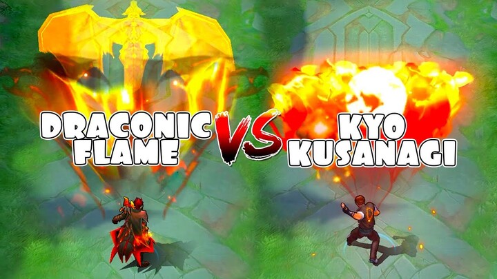 Valir Kyo Kusanagi VS Draconic Flame Skin Comparison