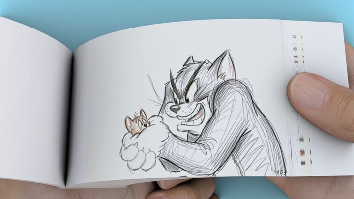 Butuh puluhan jam untuk membuat buku flip bergambar cuplikan kecil Tom and Jerry
