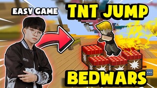 KHANGG THỬ THÁCH TNT JUMP FIREBALL JUMP TRONG BLOCKMAN GO BEDWARS VÀ CÁI KẾT