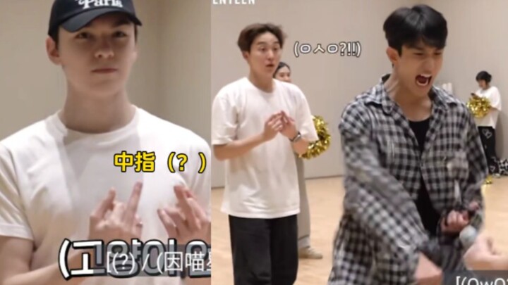 比中指的小啵（？）被dk吓到的胜宽和慧琳老师（超好笑的两段）