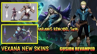 Gusion Revamped | Vexana New Skins & Revamode | Faramis Update Skin | New Update MLBB