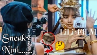 Sneaky Jennie on Lisa's IG and Lalisa MV set🕵️🍵🤭