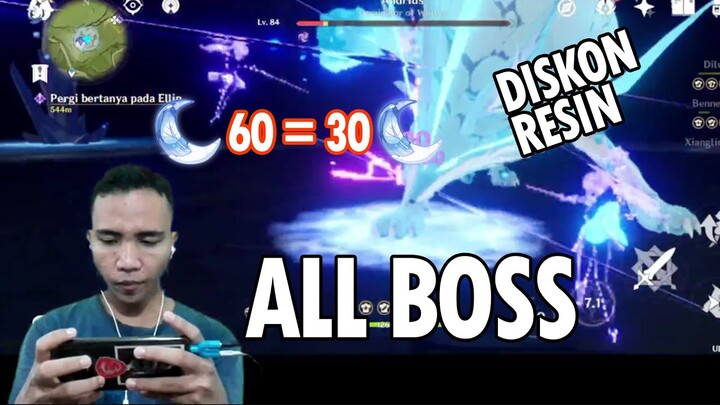 Diskon Resin Weekly bosses Genshin impact