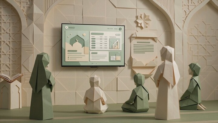 Pengumuman Masjid Lebih Mudah Dibaca dengan Mode Kiosk (Layar TV)  Masjidku.App
