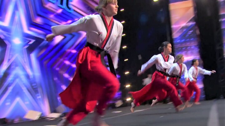Amazing Taekwondo performance on America's Got Talent—directly advances to the next round!