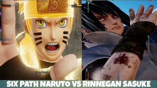 JUMP FORCE.  SIX PATH NARUTO VS RINNEGAN SASUKE