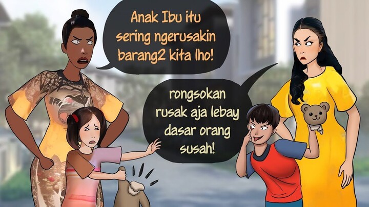 “Halah Namanya juga anak2” Azab Ortu bebal suka manjain anak #ANIMASIDRAMA  Kart