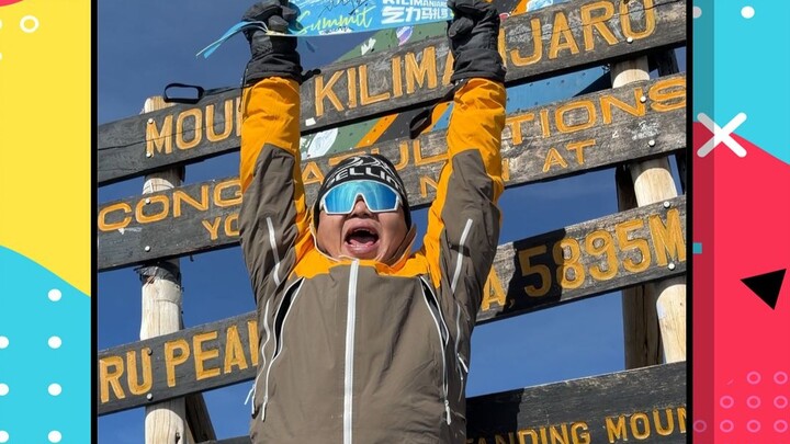 Reached the summit of Africa's highest peak, "Kilimanjaro"! Almost died again!