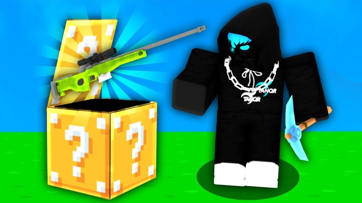 0.01% chance of getting THIS in LUCKY BLOCKS (Roblox Bedwars)