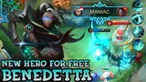 Benedetta New Hero For Free Gameplay - Mobile Legends Bang Bang