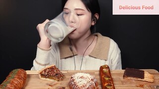 Món Hàn : Thưởng thức các món bánh ngọt siêu ngon 4 #mukbang