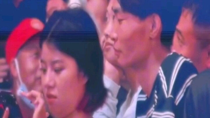 But when the guy gets hit, he just laughs—so sweet! #couple