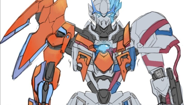 [โครงการแปลงร่างอุลตร้าแมนกันดั้ม] Blaze Barbatos ครั้งแรก และ Akko Fengling