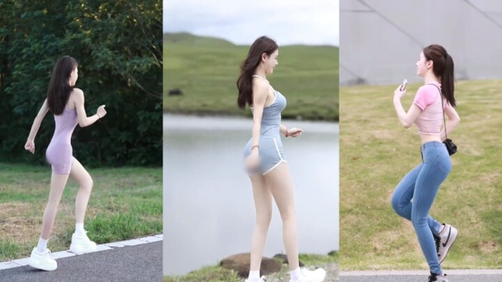 Postur tubuh mbak ini bagus banget! Mbak itu sedang mengejar angin kebebasan, terus kamu lagi mengej