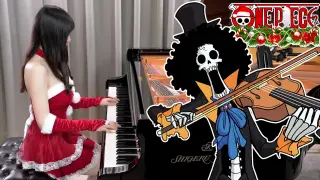 One Piece classic party song "Binks' Sake" piano playing Ru's Piano | RuRu wishes everyone a Merry C