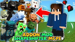 (ADDON SHAPESHIFTER MCPE) Cara Pasang Mod/Addon Shapeshifter Di MCPE Terbaru !! Morph Addon Mcpe